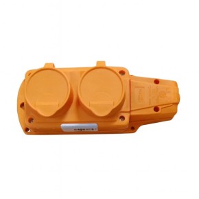 Колодка подвійна Erka 6002-2 2х16 A (360104-2)