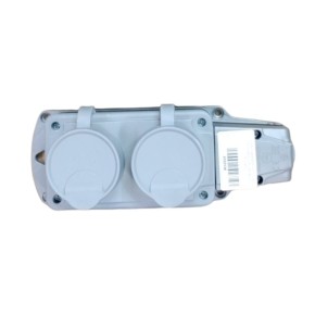 Колодка подвійна Erka 6002-4 2х16 A (360104-4)