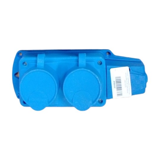Колодка подвійна Erka 6002-5 2х16 A (360104-5)