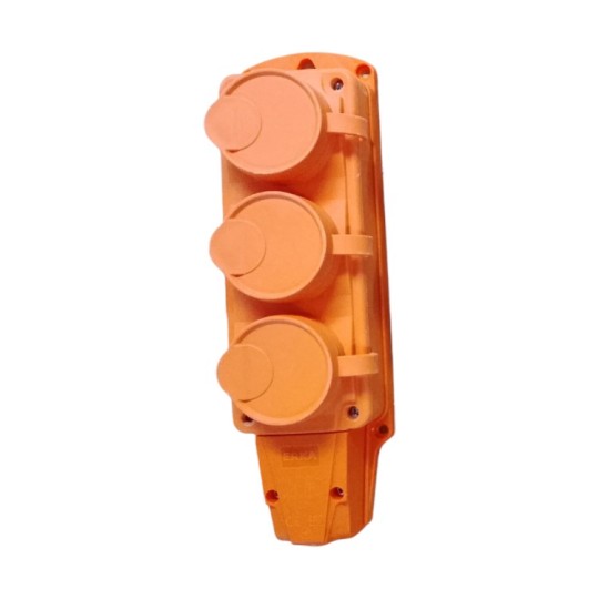 Колодка тройная Erka 6003-2 3х16 A (360105-2)
