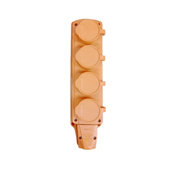 Колодка четверная Erka 6004-2 4х16 A (360106-2)