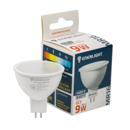 Лампа світлодіодна Enerlight 9 W G5.3 (MR16G539SMDNFR)