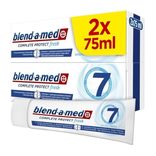 Зубна паста Blend-a-Med Complete Protect 7 Екстра свіжість 75 мл 2 штуки