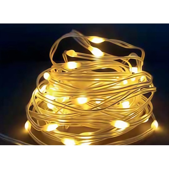 Светодиодная лента Horoz Electric Fairy-20 IP65 20 м янтарная (080-002-0020-070)
