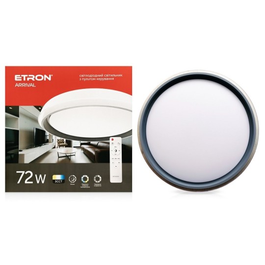 Світильник світлодіодний Etron Smart ARRIVAL 1-ESP-2056 72W white&grey