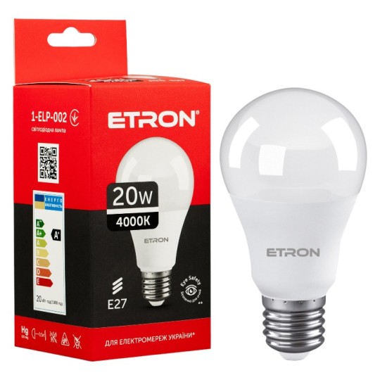 Лампа светодиодная Etron 20 W E27 (1-ELP-002)