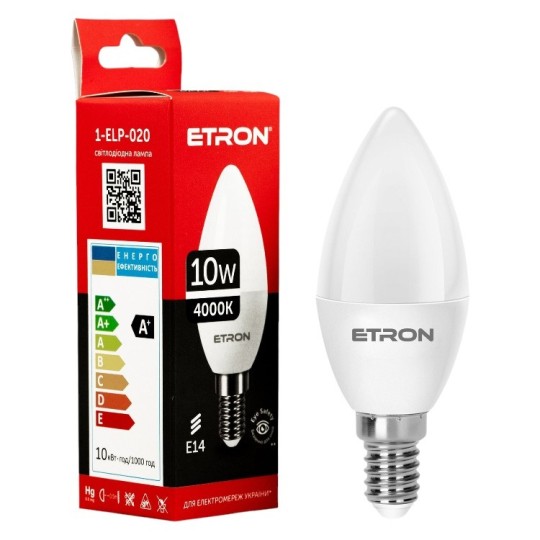 Лампа светодиодная Etron 10 W E14 (1-ELP-020)