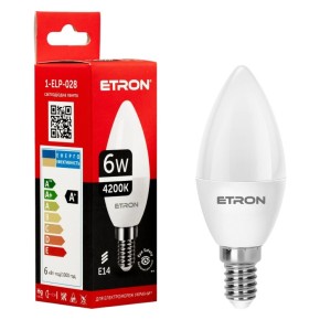 Лампа світлодіодна Etron 6 W E14 (1-ELP-028)