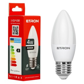 Лампа світлодіодна Etron 4 W E27 (1-ELP-030)