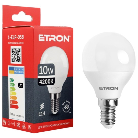 Лампа світлодіодна Etron 10 W E14 (1-ELP-058)
