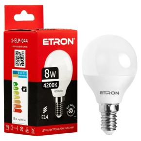 Лампа світлодіодна Etron 8 W E14 (1-ELP-044)