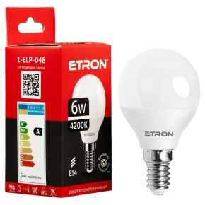 Лампа світлодіодна Etron 6 W E14 (1-ELP-048)