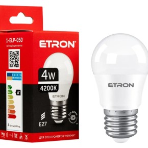 Лампа світлодіодна Etron 4 W E27 (1-ELP-050)