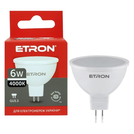 Лампа світлодіодна Etron 6 W GU5.3 (1-ELP-846)