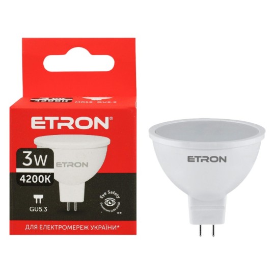 Лампа светодиодная Etron 3 W GU5.3 (1-ELP-064)