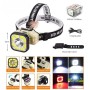 Налобний ліхтар 826XS-XPE+8COB Motion Sensor