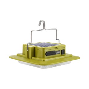 Ліхтар кемпінг 229L-SMD (White+Yellow) 3х18650 на сонячній панелі з гачком