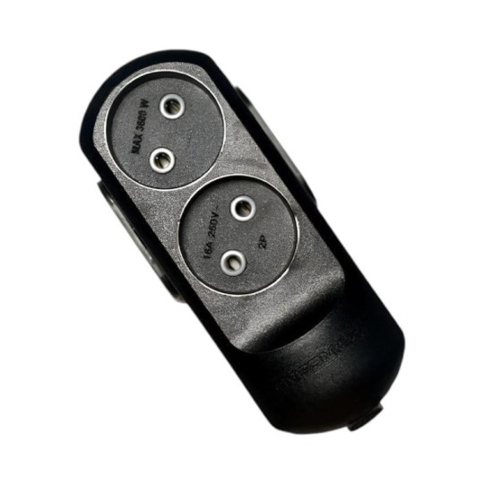 Колодка двойная Neomax без заземления Черная (NX510200)