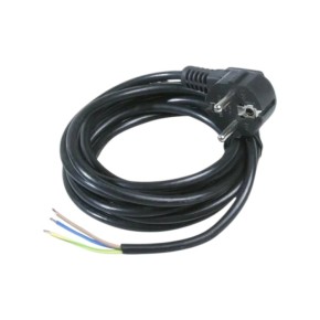 Шнур Neomax 2 м з вилкою з заземленням Чорний (NX511002)