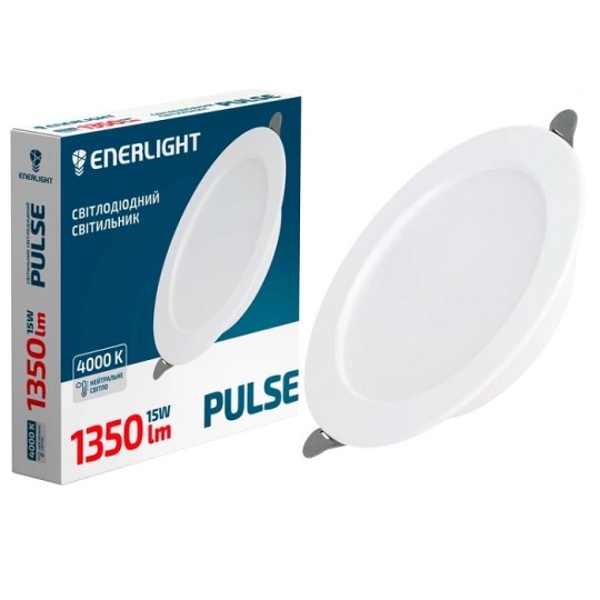 Cвітильник точковий світлодіодний Enerlight PULSE 15W 4000К (PULSE15SMD90N)