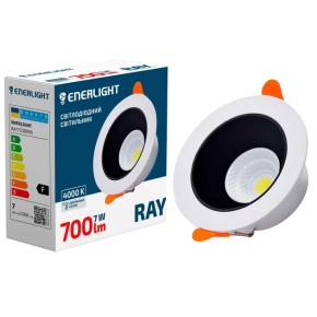 Cвітильник точковий світлодіодний Enerlight RAY 7W 4000К (RAY7COB90N)