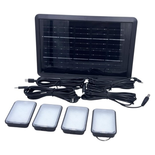 Ліхтар кемпінговий The Light 50052 з сонячною панеллю 6 W 8000К (32770)