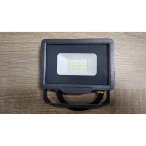 Прожектор LED 10Вт, 950Лм, 6200К, чорний, BIOM S5-SMD-10-slim  (15455)