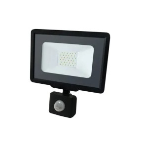 Прожектор світлодіодний Biom з датчиком руху 30W чорний S5-SMD-30-slim-S (15460)