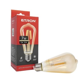 Лампа світлодіодна Etron Filament Power ST64 E27 7W 3000K (1-EFP-163)