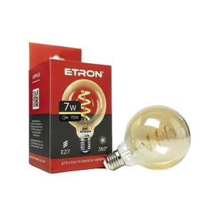 Лампа світлодіодна Etron Filament Power Vintage G95 E27 7W 2700K (1-EFP-165)