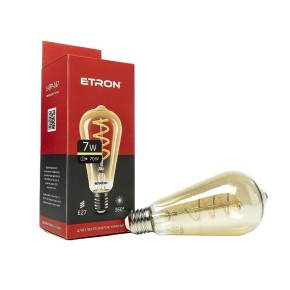 Лампа світлодіодна ETRON Filament Power ST64 Vintage E27 7W 2700K (1-EFP-167)