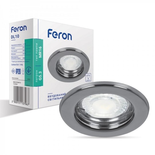 Светильник точечный Feron DL10 хром (108)