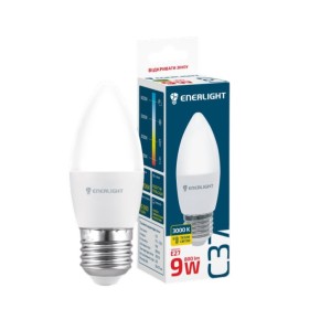Лампа світлодіодна Enerlight С37 9W 3000K E27