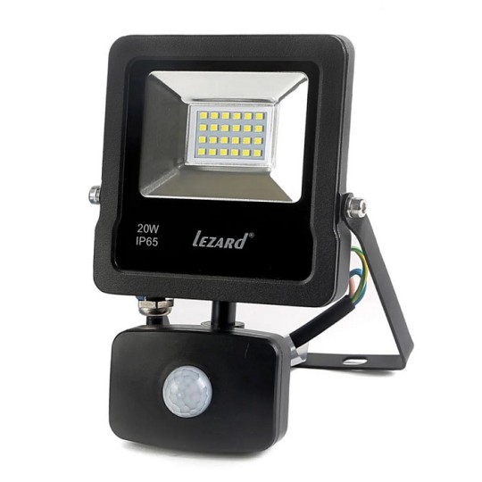 Прожектор светодиодный Lezard PAL6520S 20W 6500K с датчиком движения