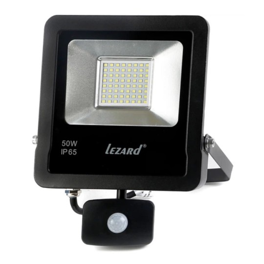 Прожектор светодиодный Lezard PAL6550S 50W 6500K с датчиком движения