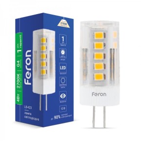 Лампа свiтлодiодна Feron LB-423 12V 4W G4 2700K