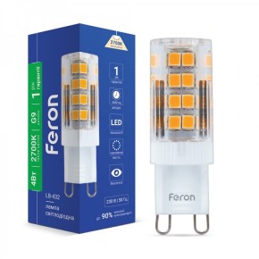 Лампа светодиодная Feron LB-432 4W G9 2700K (5291)