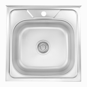 Кухонна мийка накладна 50x50х15 см (AISI 201) 0.5 мм Z5525