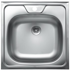 Кухонная мойка накладная Fornax 50x50х15 см (AISI 201) 0.5 мм Z5525