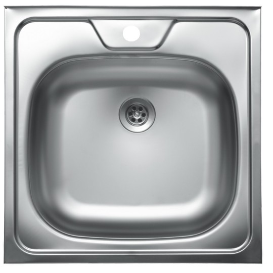 Кухонная мойка накладная Fornax 50x50х15 см (AISI 201) 0.5 мм Z5525