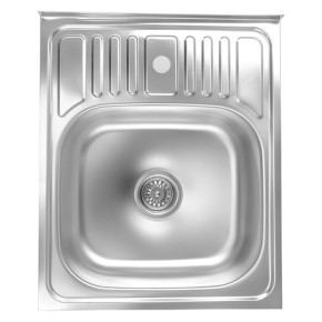 Кухонная мойка накладная Fornax 50x60х18 см (AISI 304) 0.6 мм Z5636 C