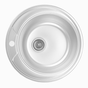 Кухонна мийка врізна 48х14 см (AISI 201) 0.4 мм