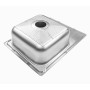 Кухонна мийка врізна 49x65х20 см (AISI 304) 0.7 мм NG65D (декор)