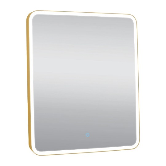 Зеркало Aqua Rodos Donato gold 60х70 см sensor с подсветкой (27446)