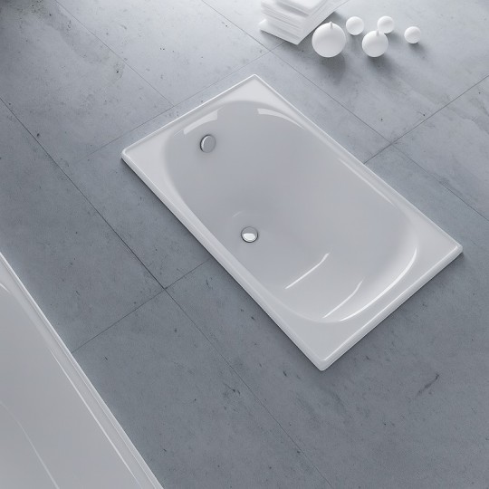 Ванна сталева Smavit Sedile 105х70 см біла