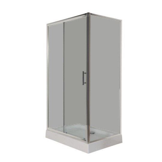 Душова кабіна Insana Fiona 90х110х205 см Grey мілкий піддон