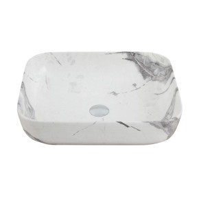 Умивальник накладний Cabo Calypso Marble Dark Gloss 50х39х13 см