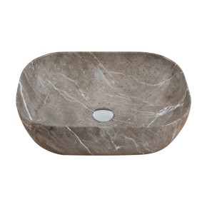 Умивальник накладний Cabo Calypso Marble Tan Gloss 50.5х40.5х14 см