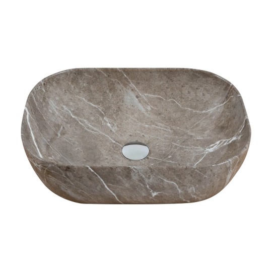 Умывальник накладной Cabo Calypso Marble Tan Gloss 50.5×40.5×14 см