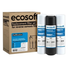 Комплект картриджей Ecosoft 1-2-3 для фильтров обратного осмоса (CPV3ECOSTD)
